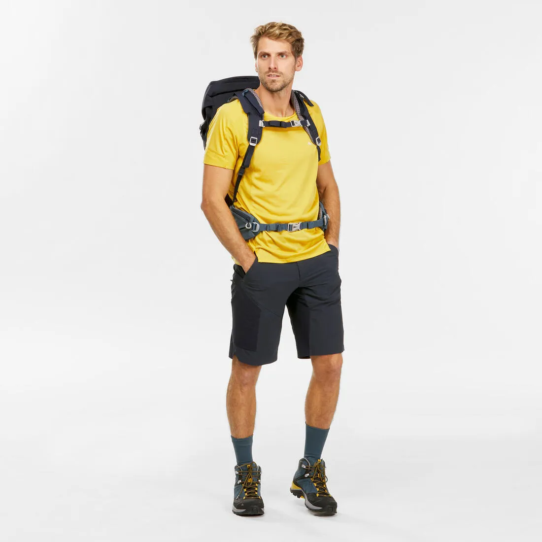 MH500 Men's Hiking Long Shorts