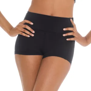 Microfiber Flat Band Girls Black Short - Select Size
