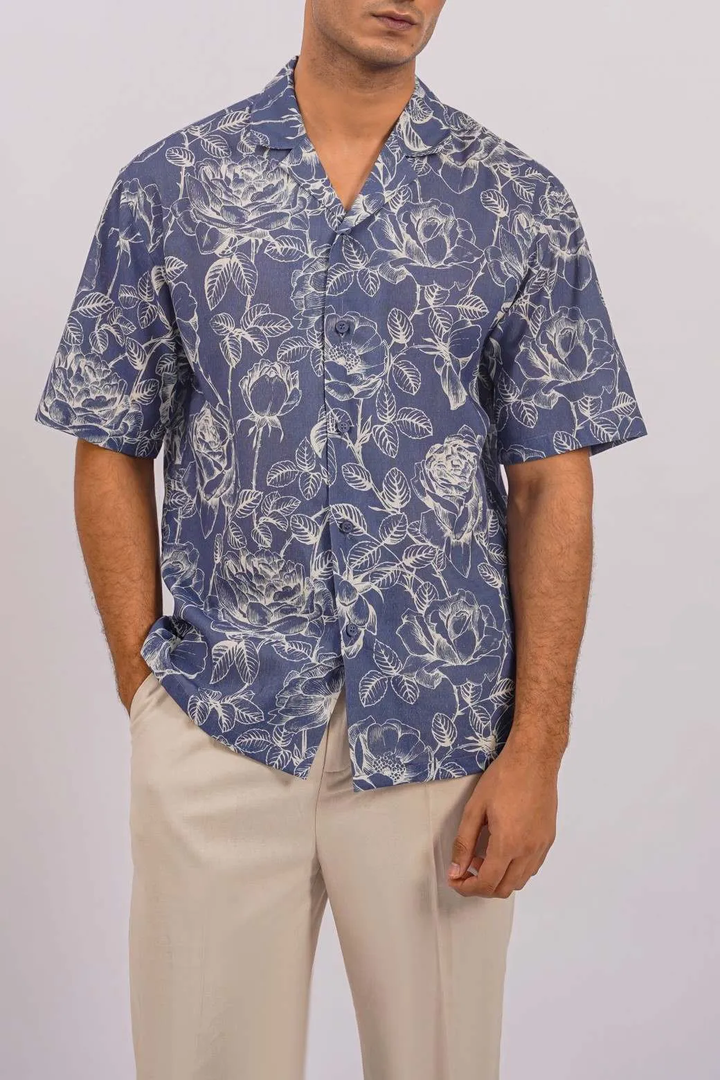 MONOCHROMATIC SAFARI SHIRT