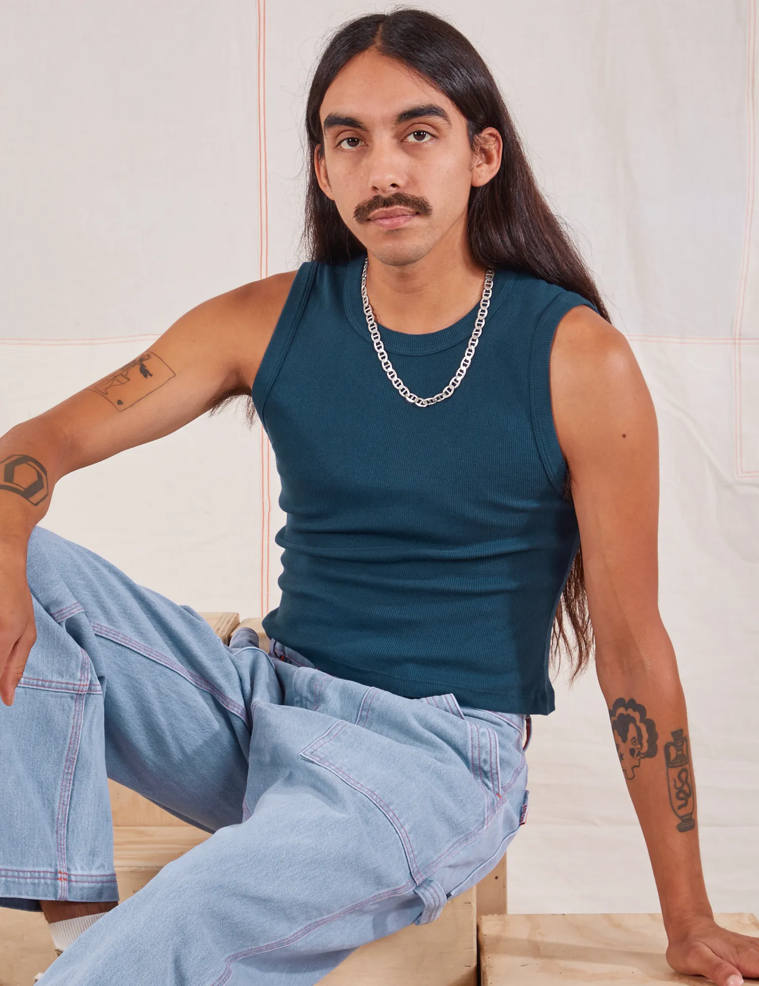 Muscle Tee - Lagoon