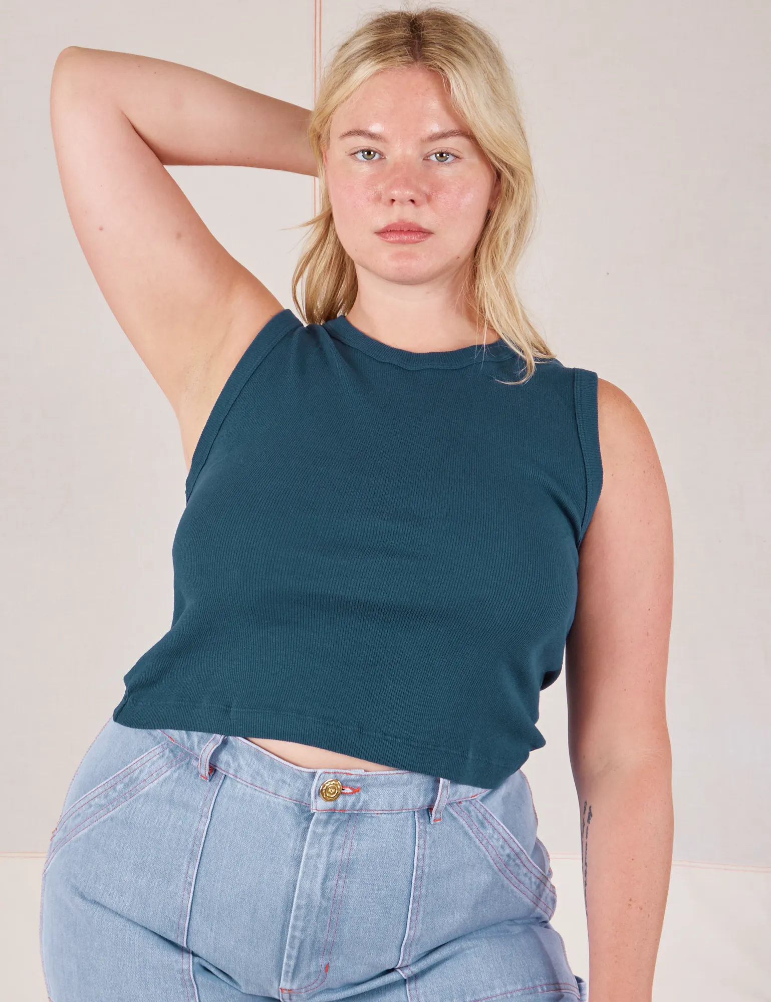 Muscle Tee - Lagoon
