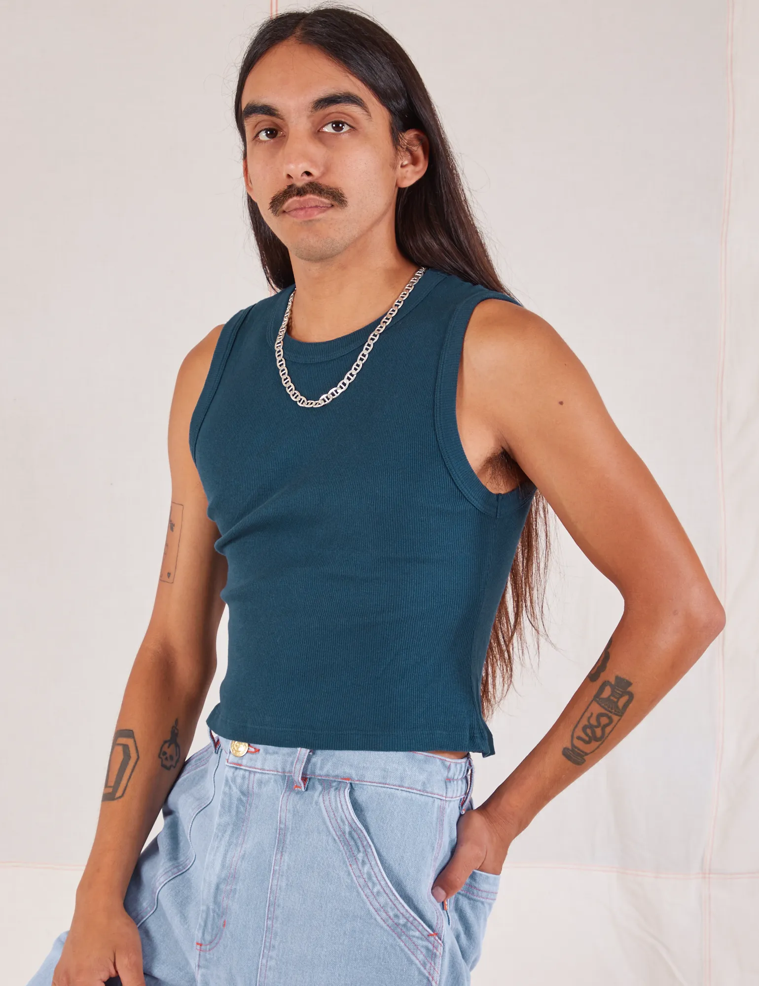Muscle Tee - Lagoon