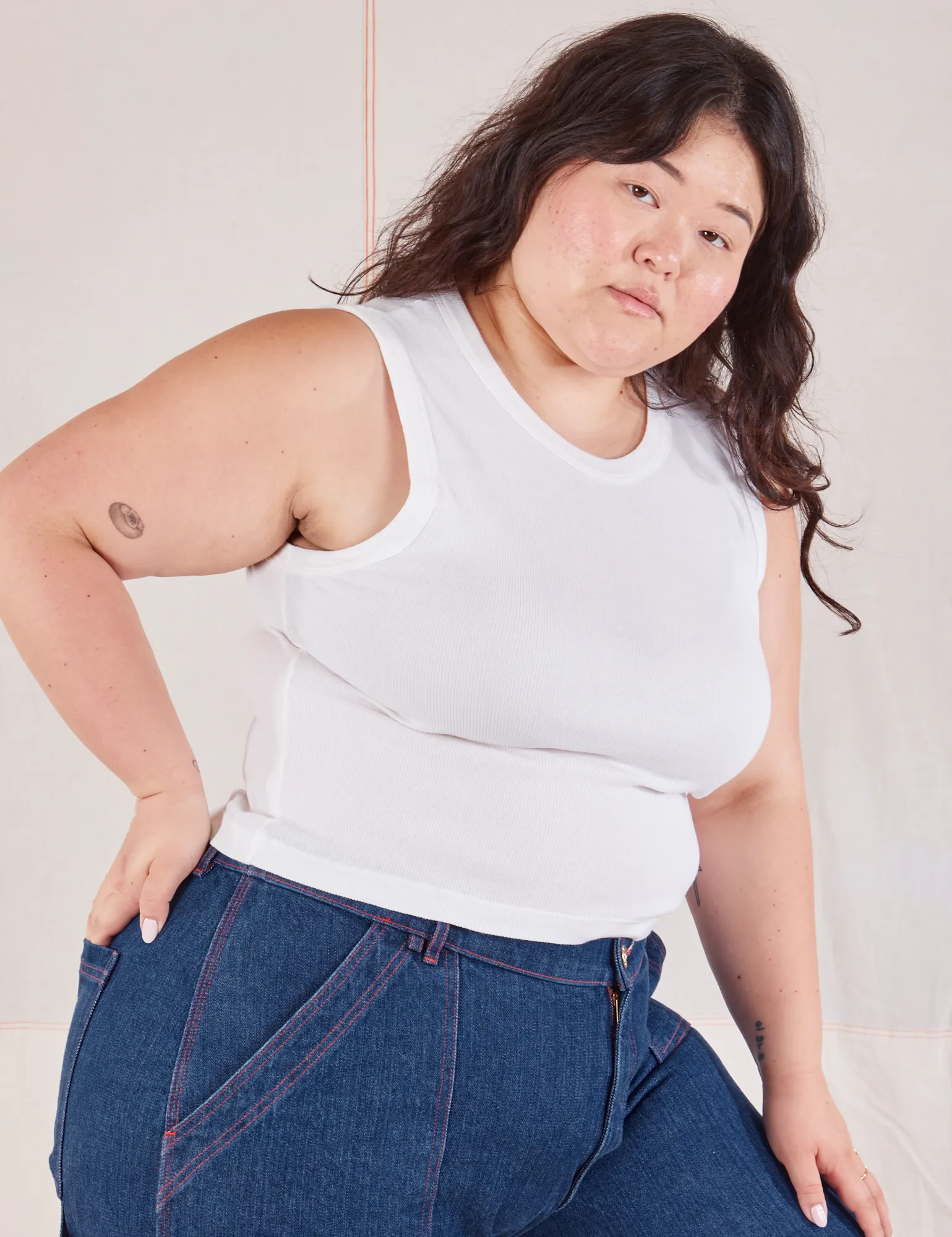 Muscle Tee - Vintage Tee Off-White