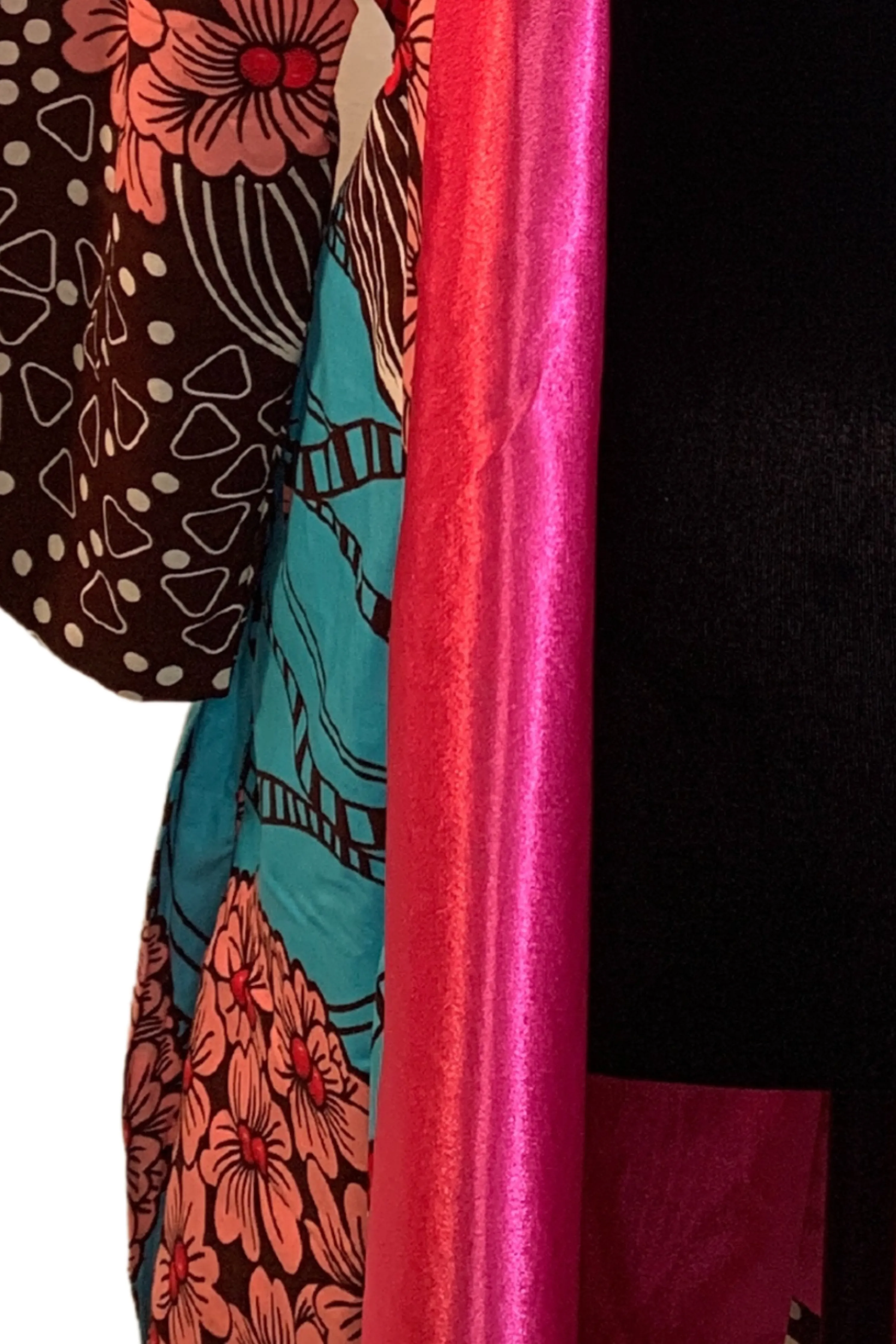 Nana African Print Satin Robe