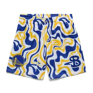 NBA x BKTSQD GOLDEN STATE WARRIORS TIDAL YOUTH SHORTS