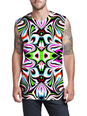 Neon Zebra Portal Men's Muscle Tank