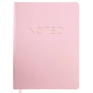 Noted Pink Vegan Leather Journal