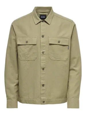 Only & Sons Kennet - Overshirt m. hør