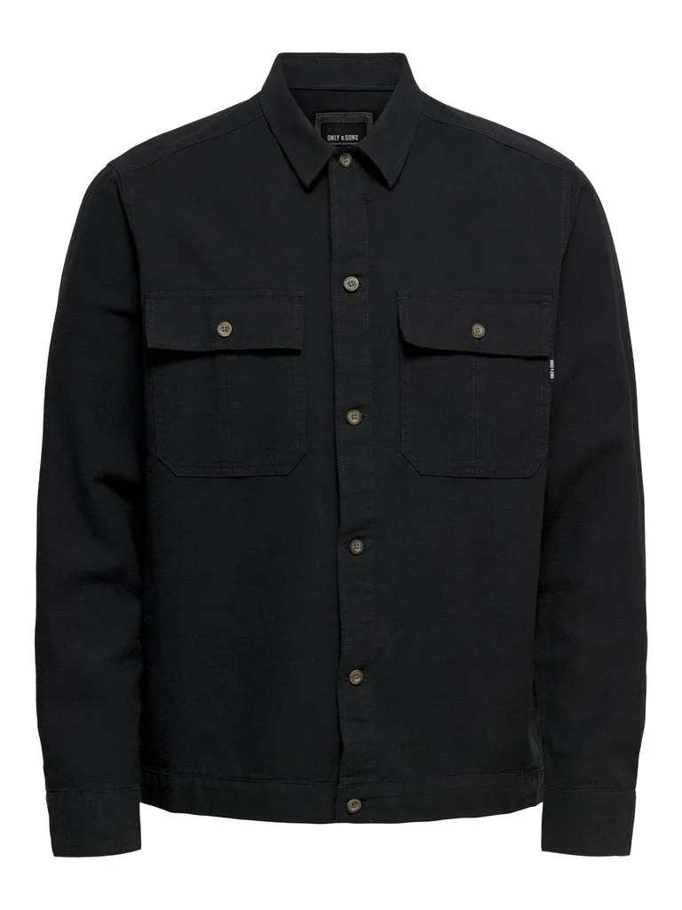 Only & Sons Kennet - Overshirt m. hør