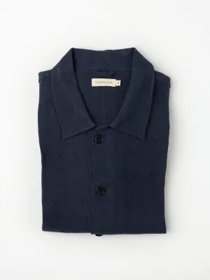 Overshirt Linen Montagnola Navy