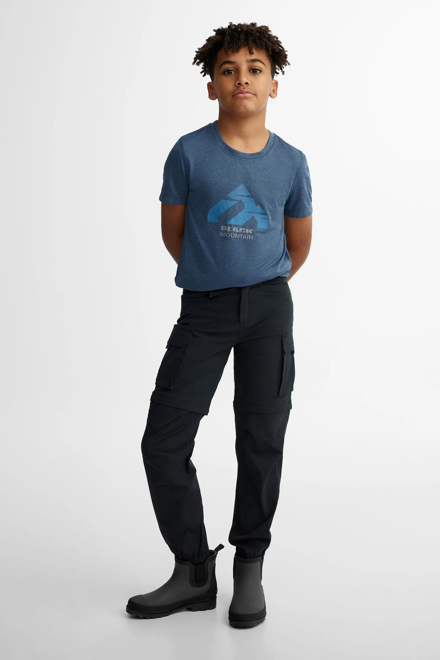 Pantalon cargo convertible en short BM - Ado garçon