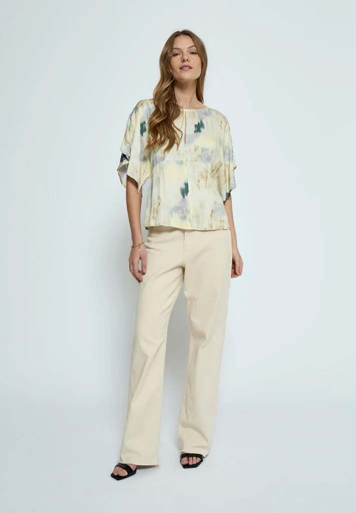 PCThilde Blouse - Safari Sand Print