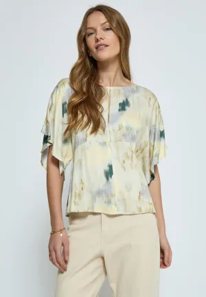 PCThilde Blouse - Safari Sand Print
