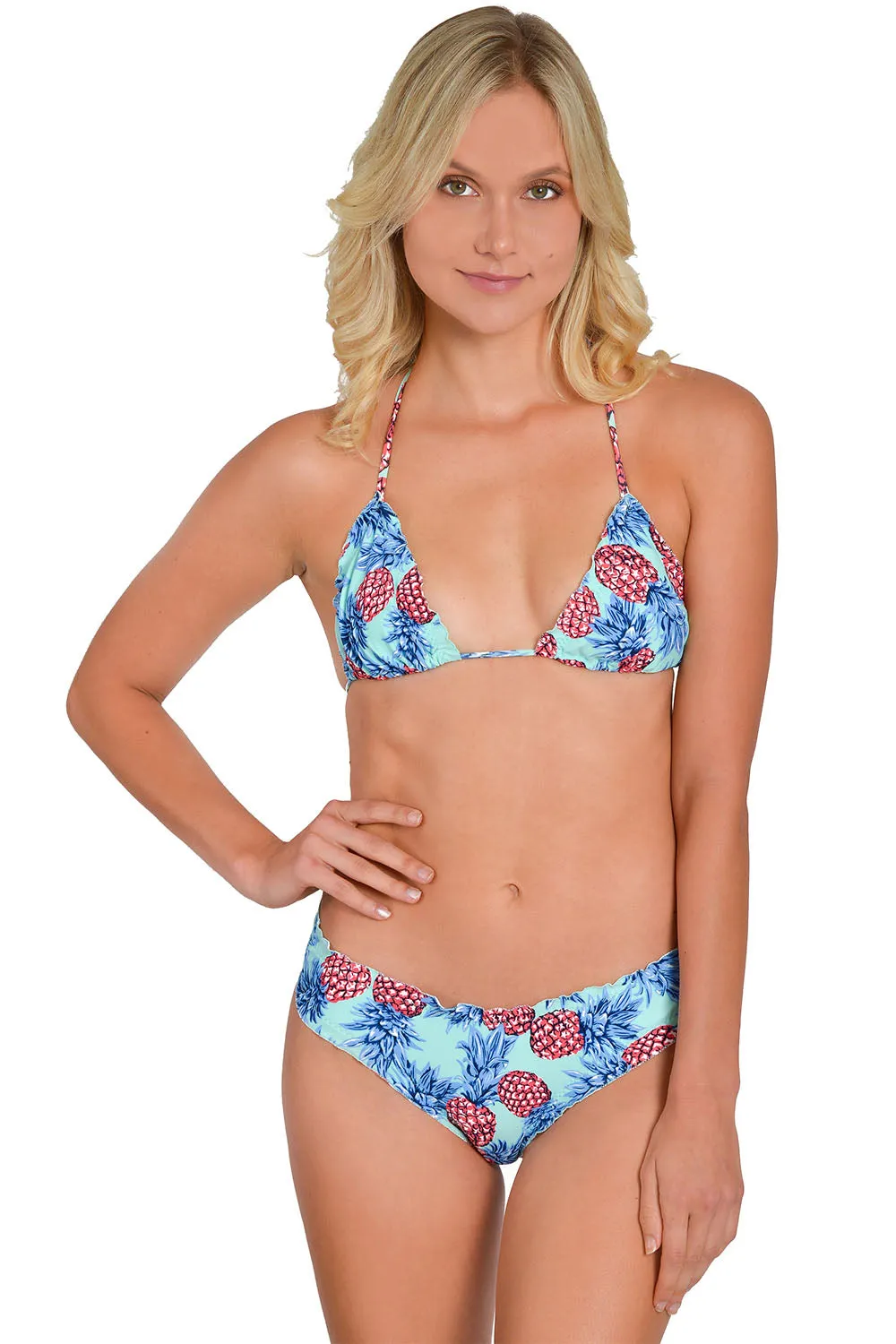 PINEAPPLE FEST Signature Scrunch Bikini Bottom
