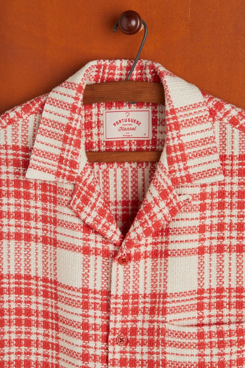Portuguese Flannel Garden Plaid Shirt (Red)