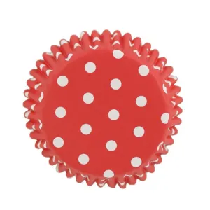 Red Polka Dot Cupcake Liners