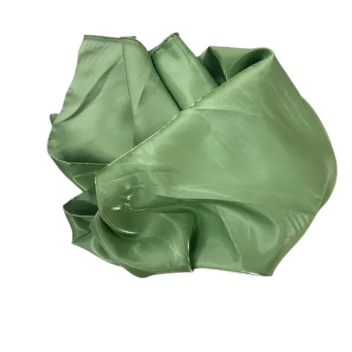 Sage Green Crystalized Reflective Liquid Bridal Satin Fabric
