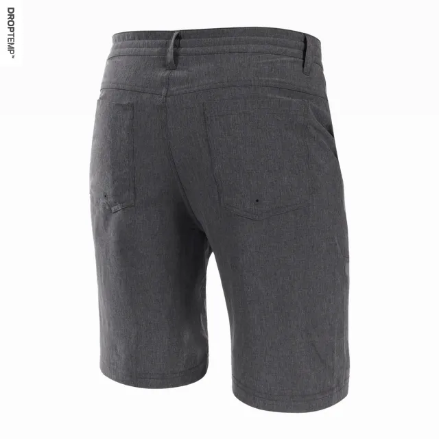 Saxx Land To Sand Hybrid Swim Short Swim Shorts 9" / Black Shade Heather