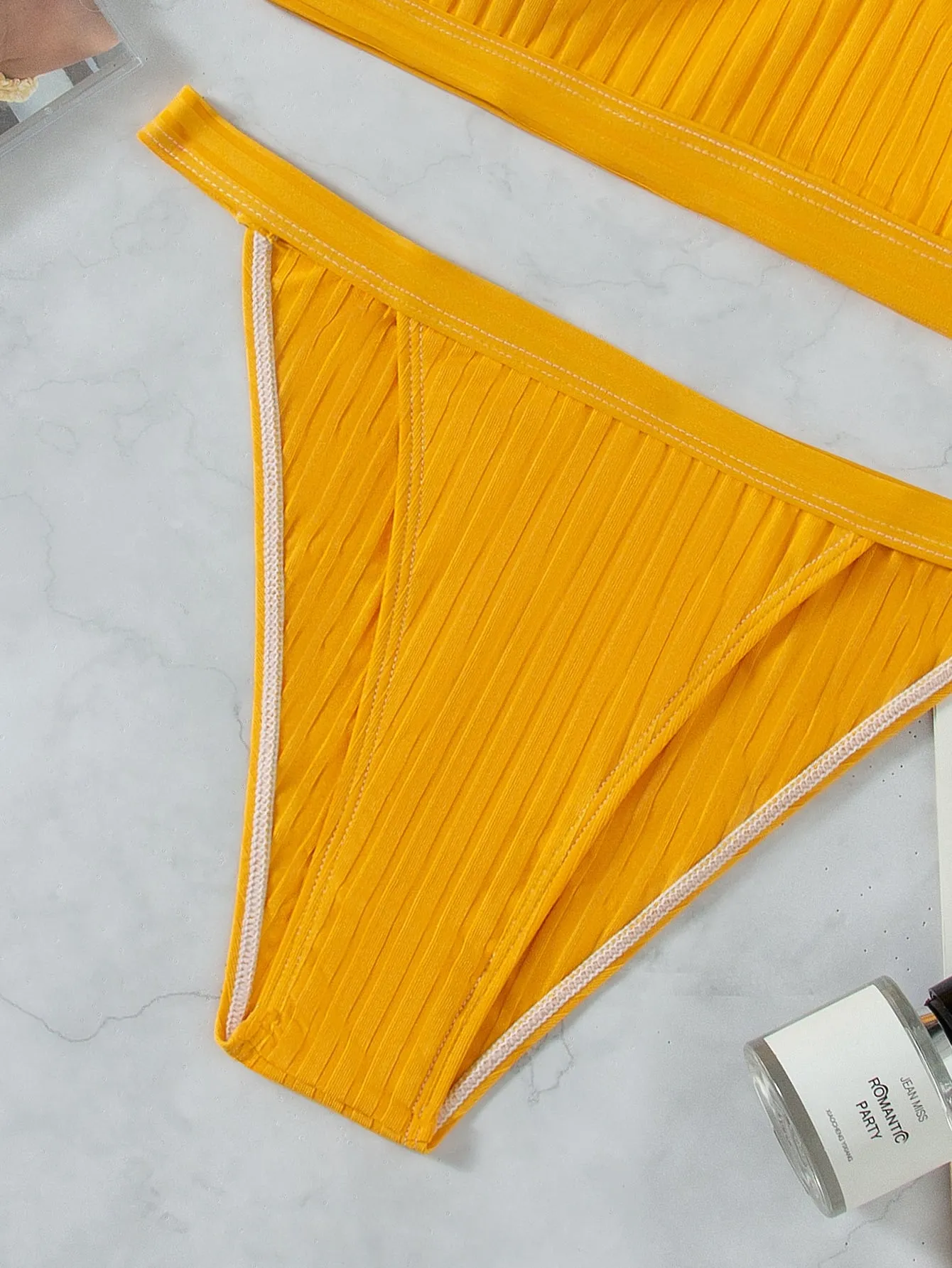 Sexy Plain Spaghetti Strap Women Bikini Sets