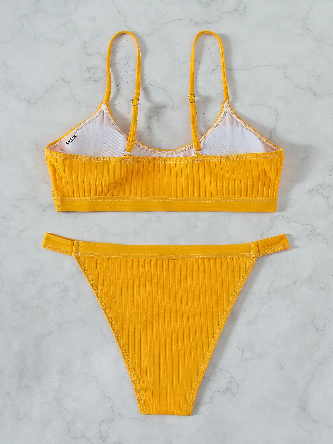 Sexy Plain Spaghetti Strap Women Bikini Sets