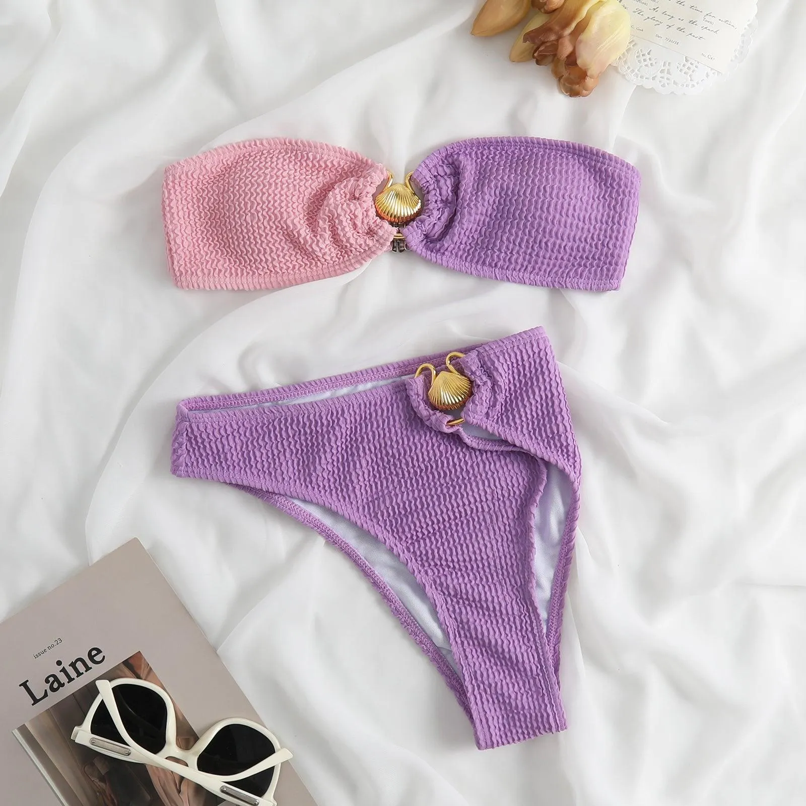 Shell Decoration Bikini Sets
