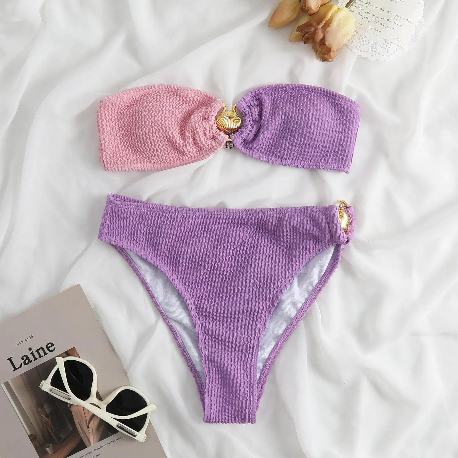 Shell Decoration Bikini Sets