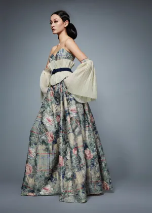 Silk Floral Corset & Pleated Trouser | Fall/Winter 19