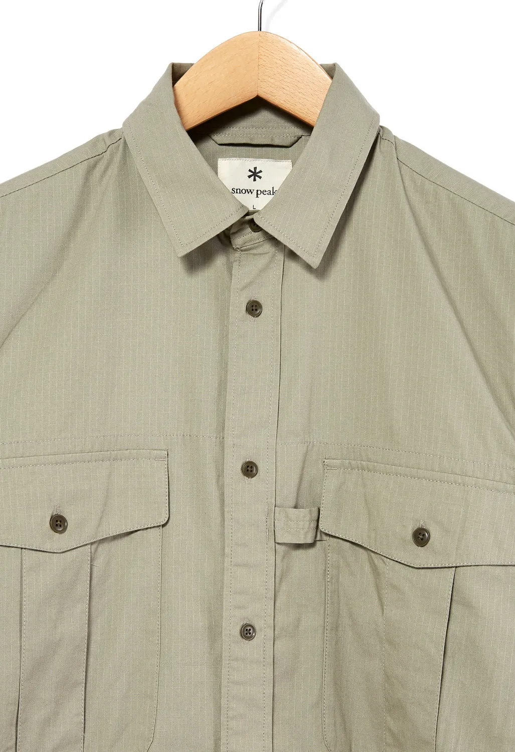 Snow Peak TAKIBI Light Ripstop Men's Shirt - Beige
