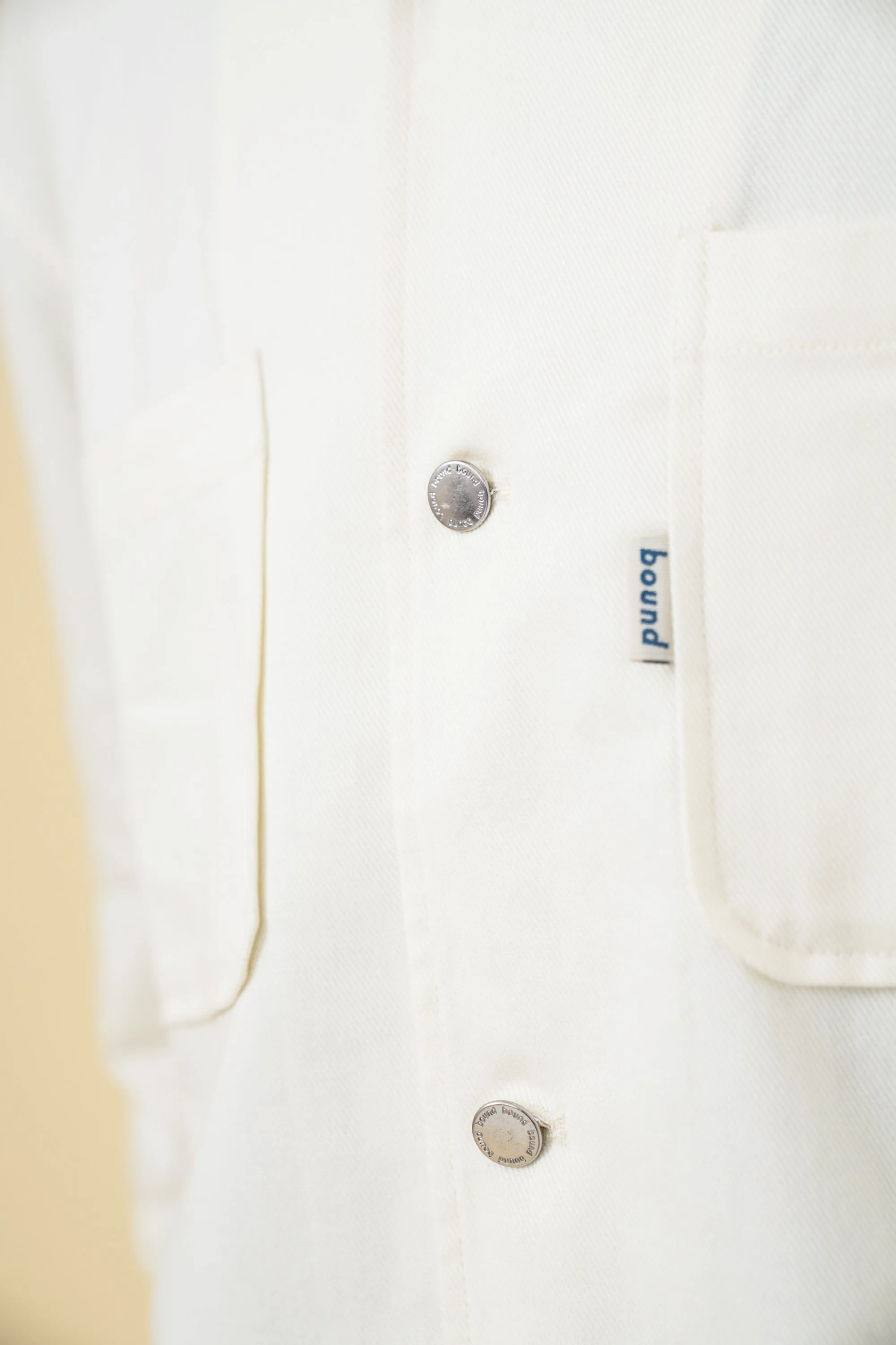 SOFT CANVAS OVERSHIRT - OFF WHITE