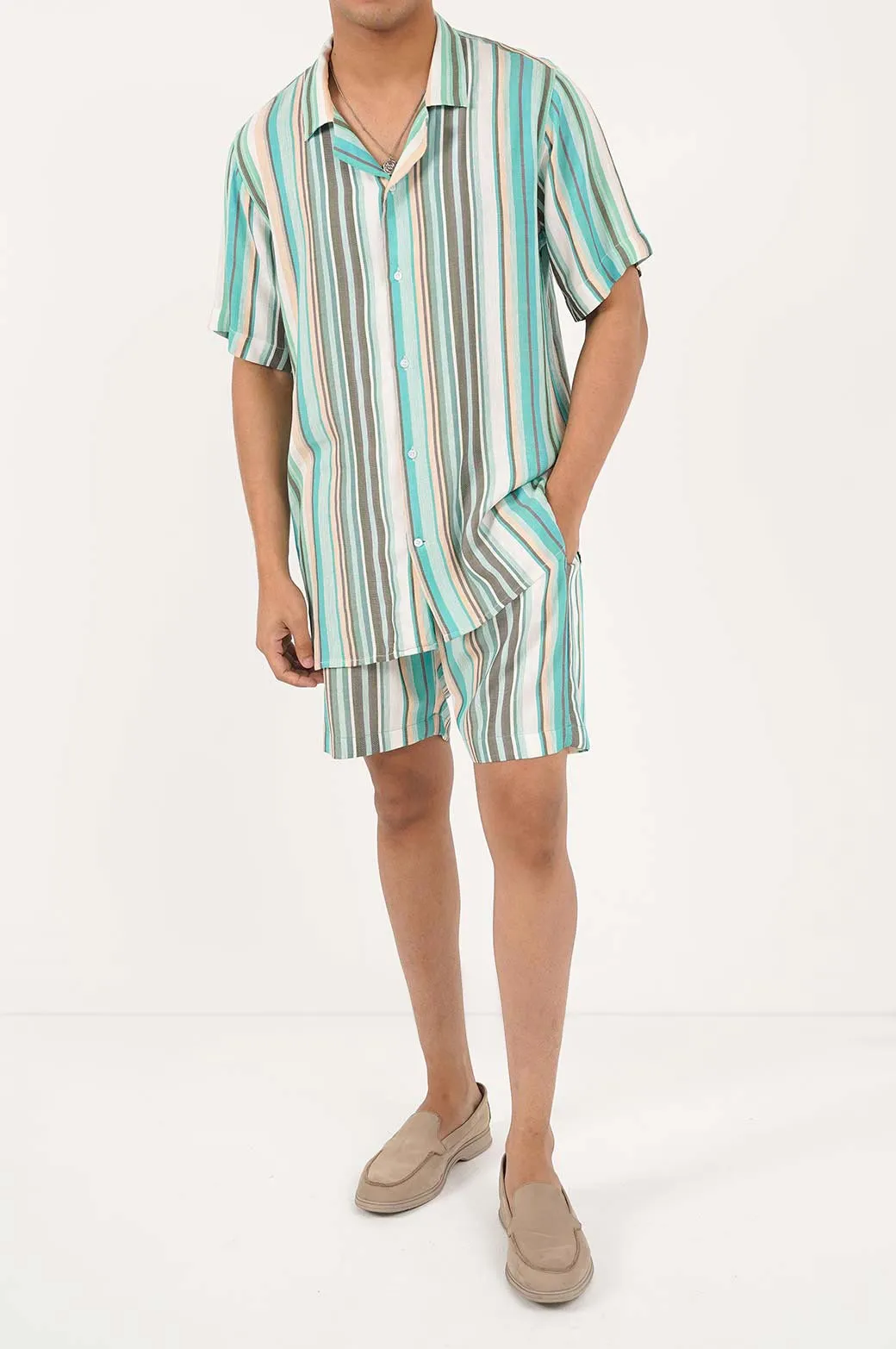 STRIPED SAFARI SHIRT