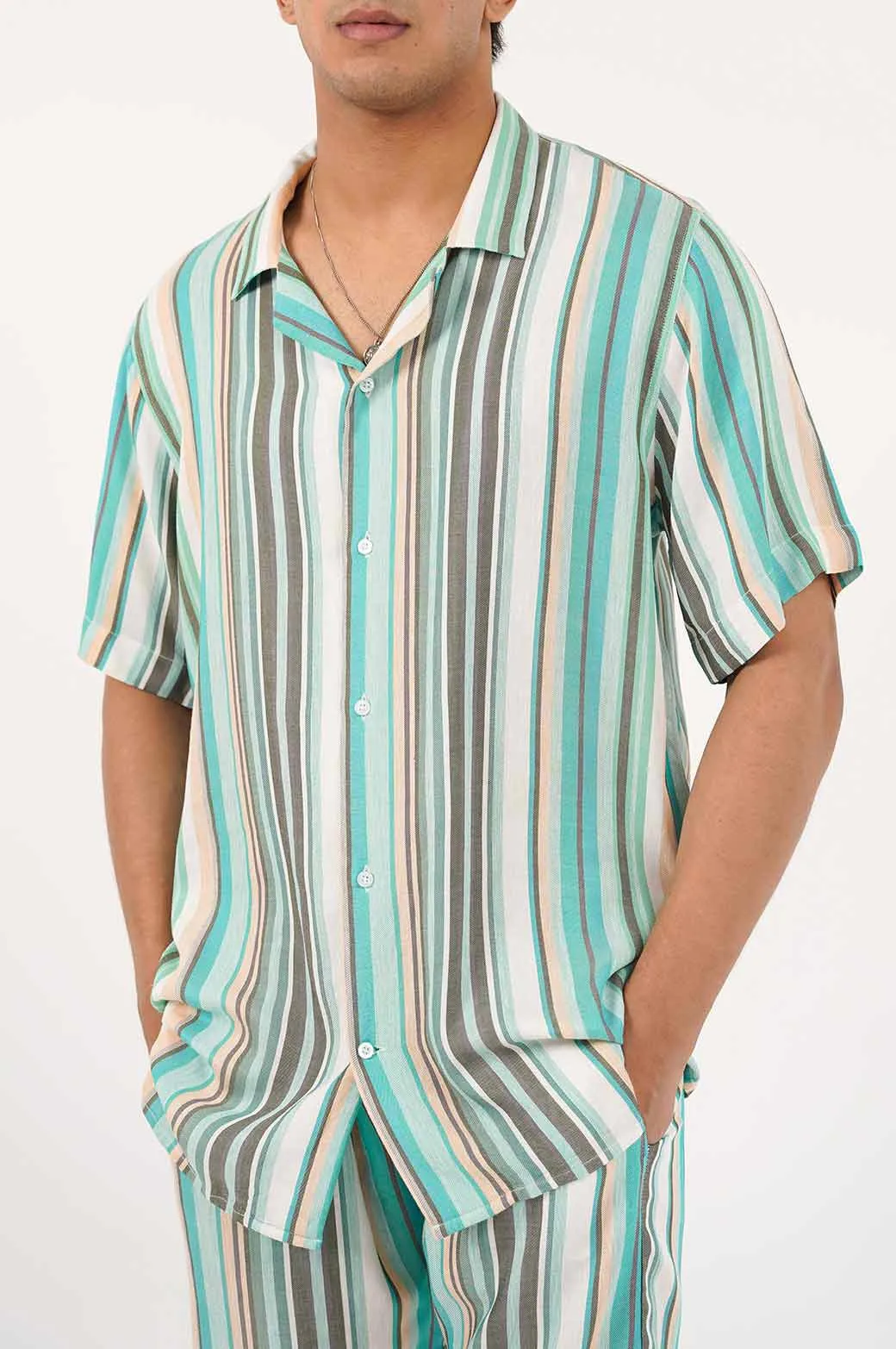 STRIPED SAFARI SHIRT