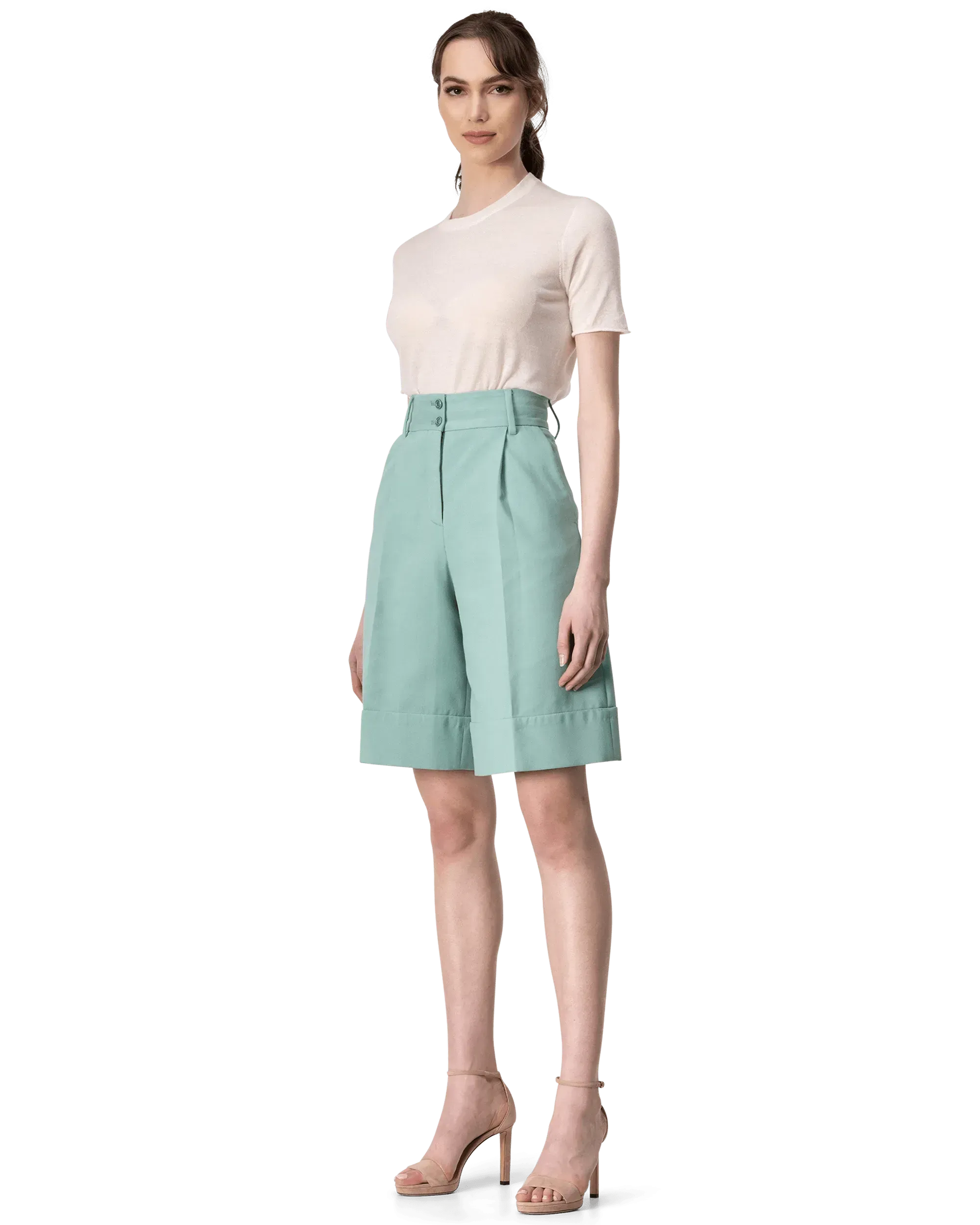 Tailored Cotton Bermuda Shorts