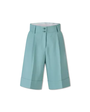 Tailored Cotton Bermuda Shorts