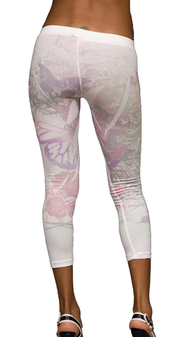 Thorn Guarden Light Floral Sublimination Leggings