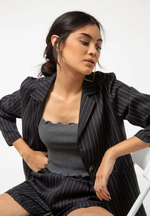 Twill Stripe Blazer
