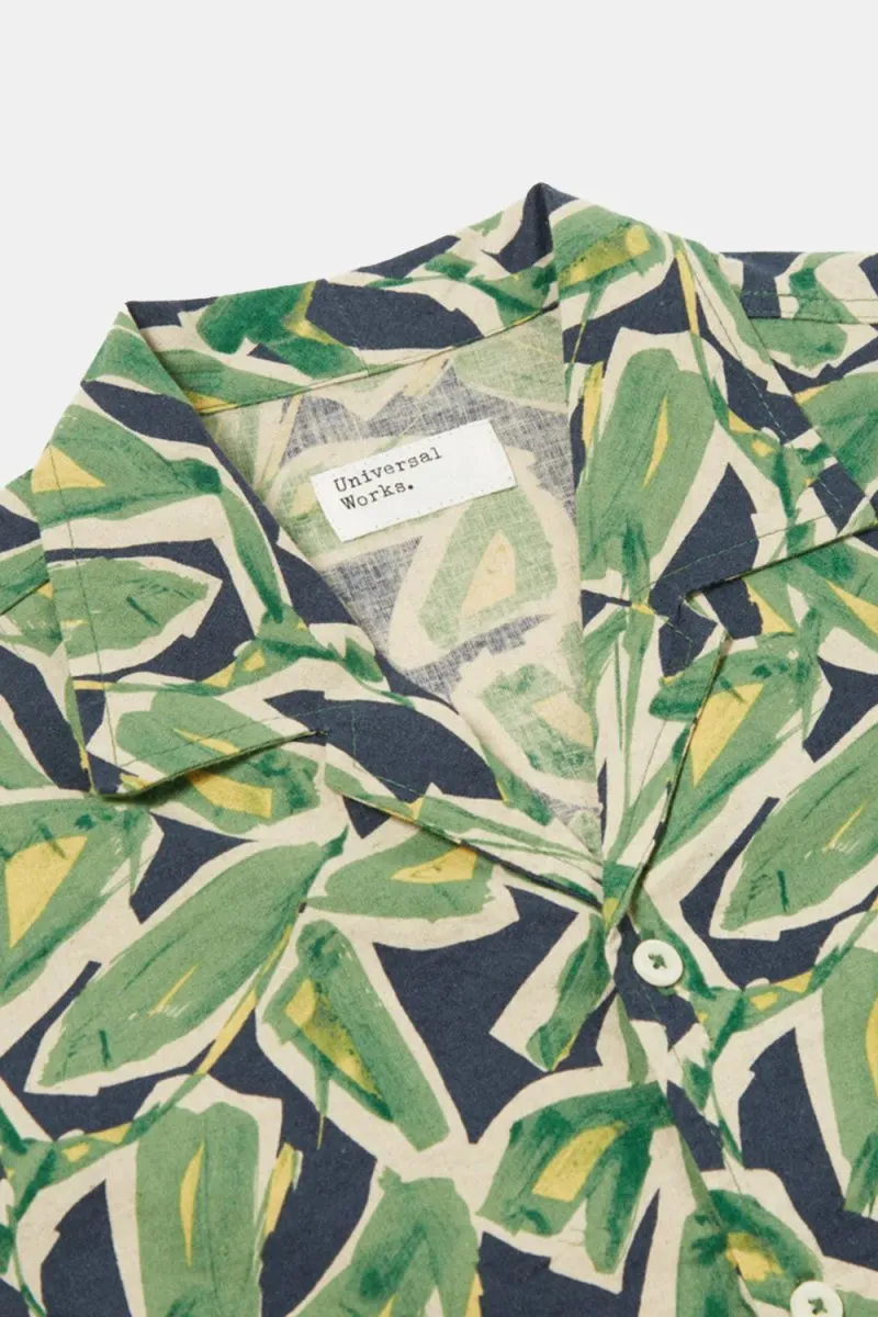 Universal Works Minari Artist Flower Lincot Shirt (Navy)