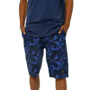 Vacation Twill Print Shorts Navy