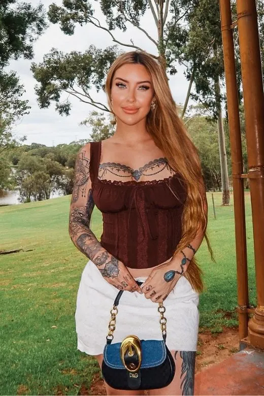 Valerie Corset Crop Top - Pearl White