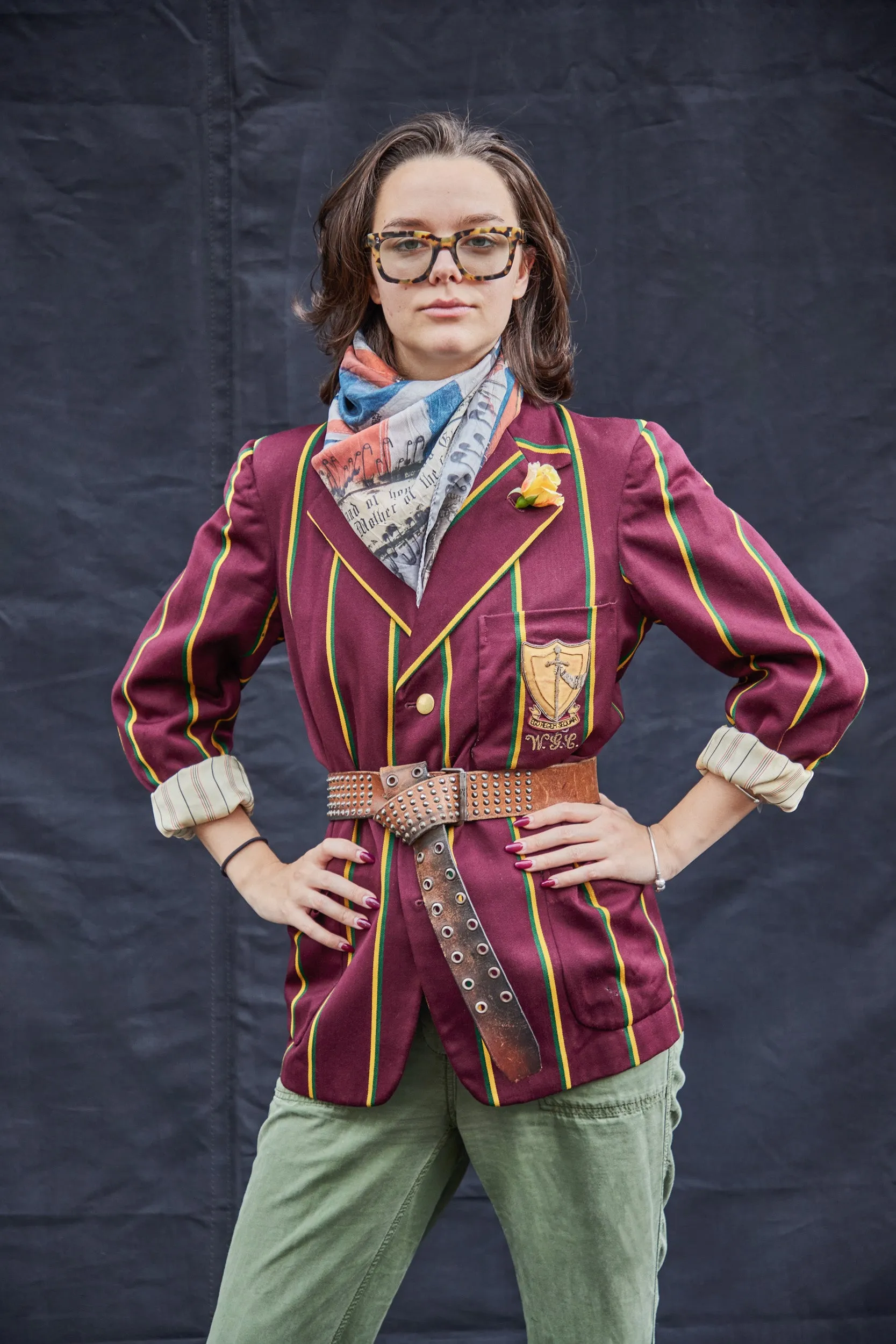 Vintage Rowing Blazer in Burgundy