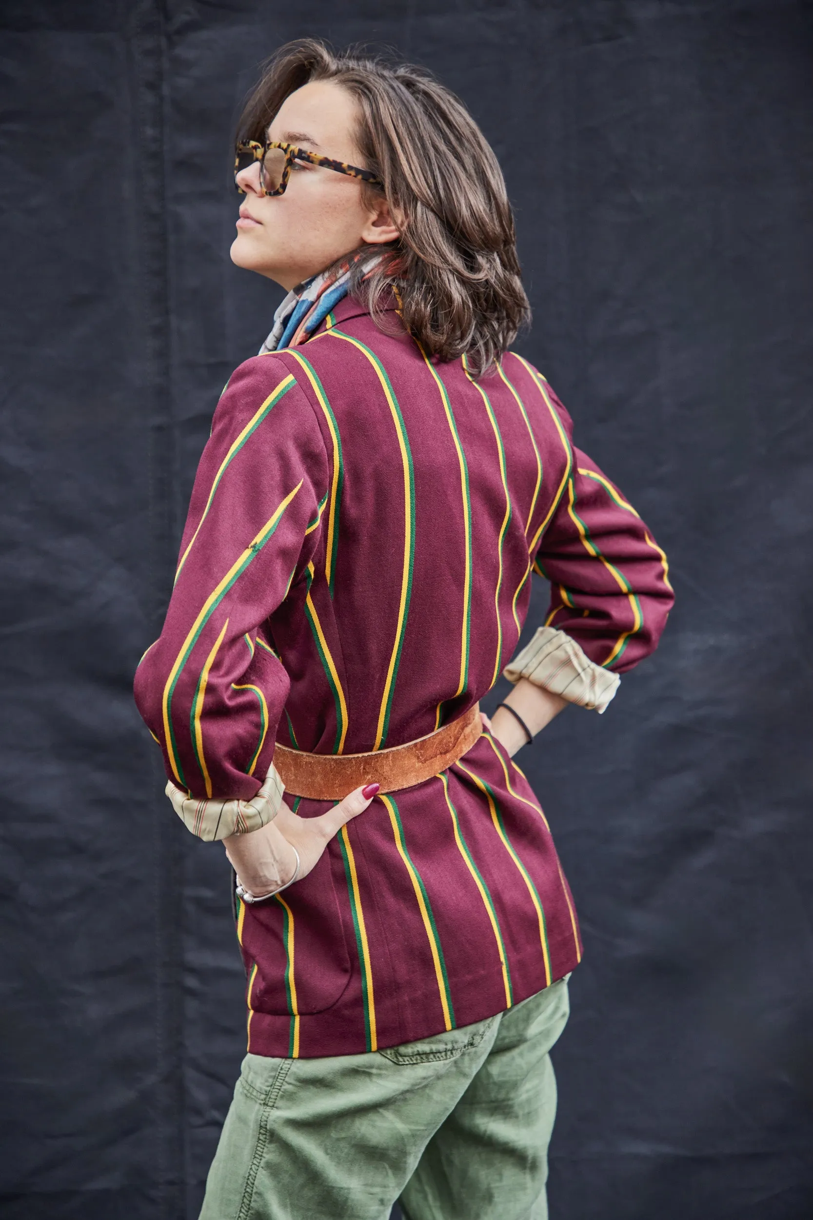 Vintage Rowing Blazer in Burgundy