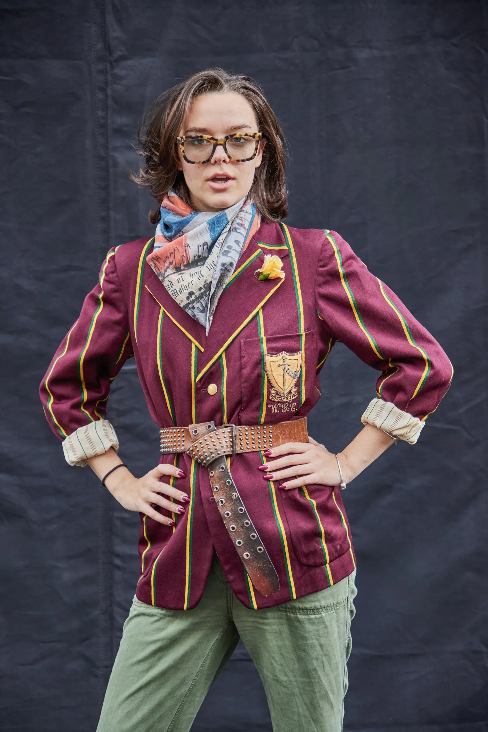 Vintage Rowing Blazer in Burgundy