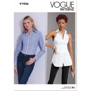 Vogue Pattern V1956 Misses' Tops