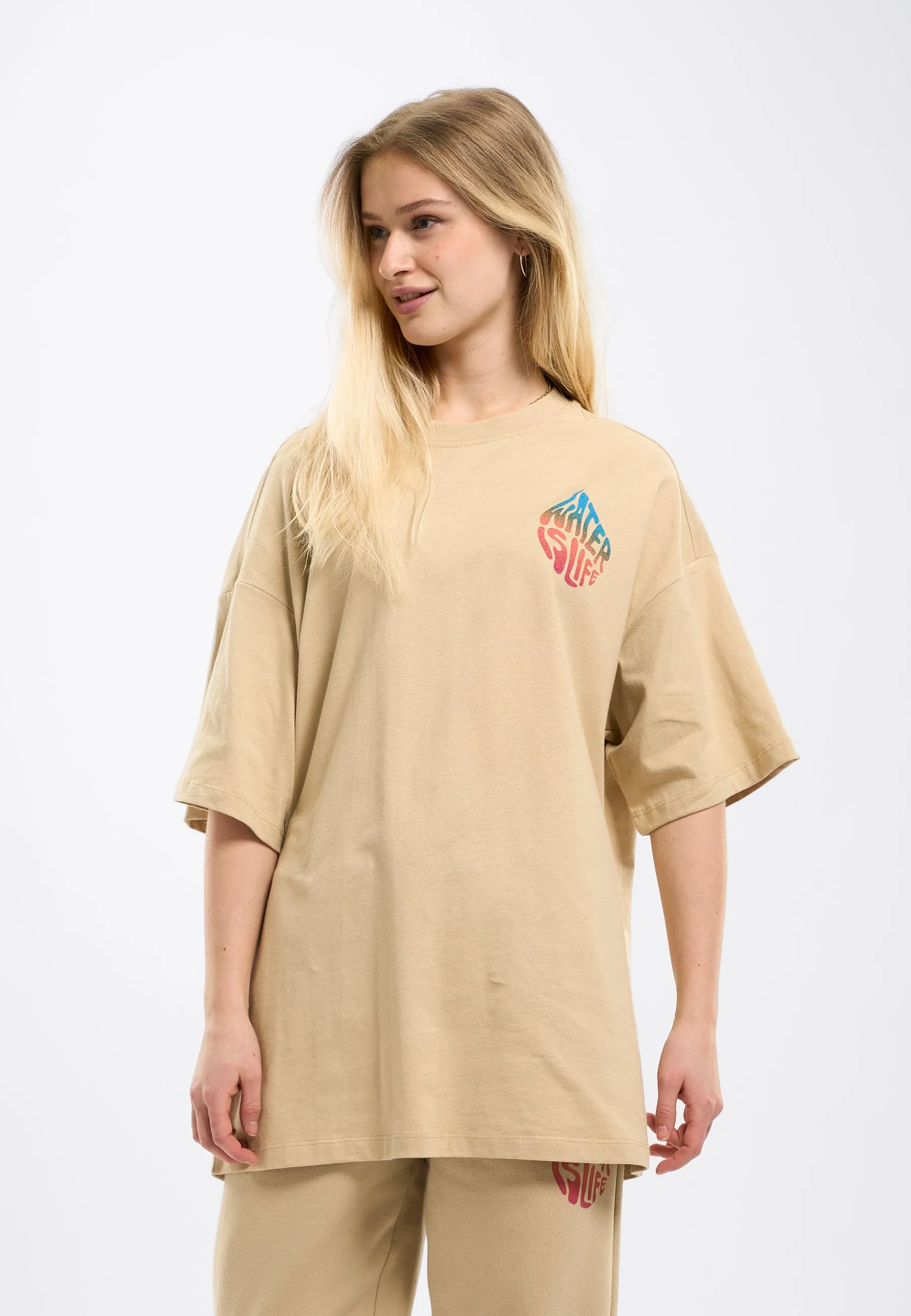 WATERAID Printed oversized t-shirt - Safari