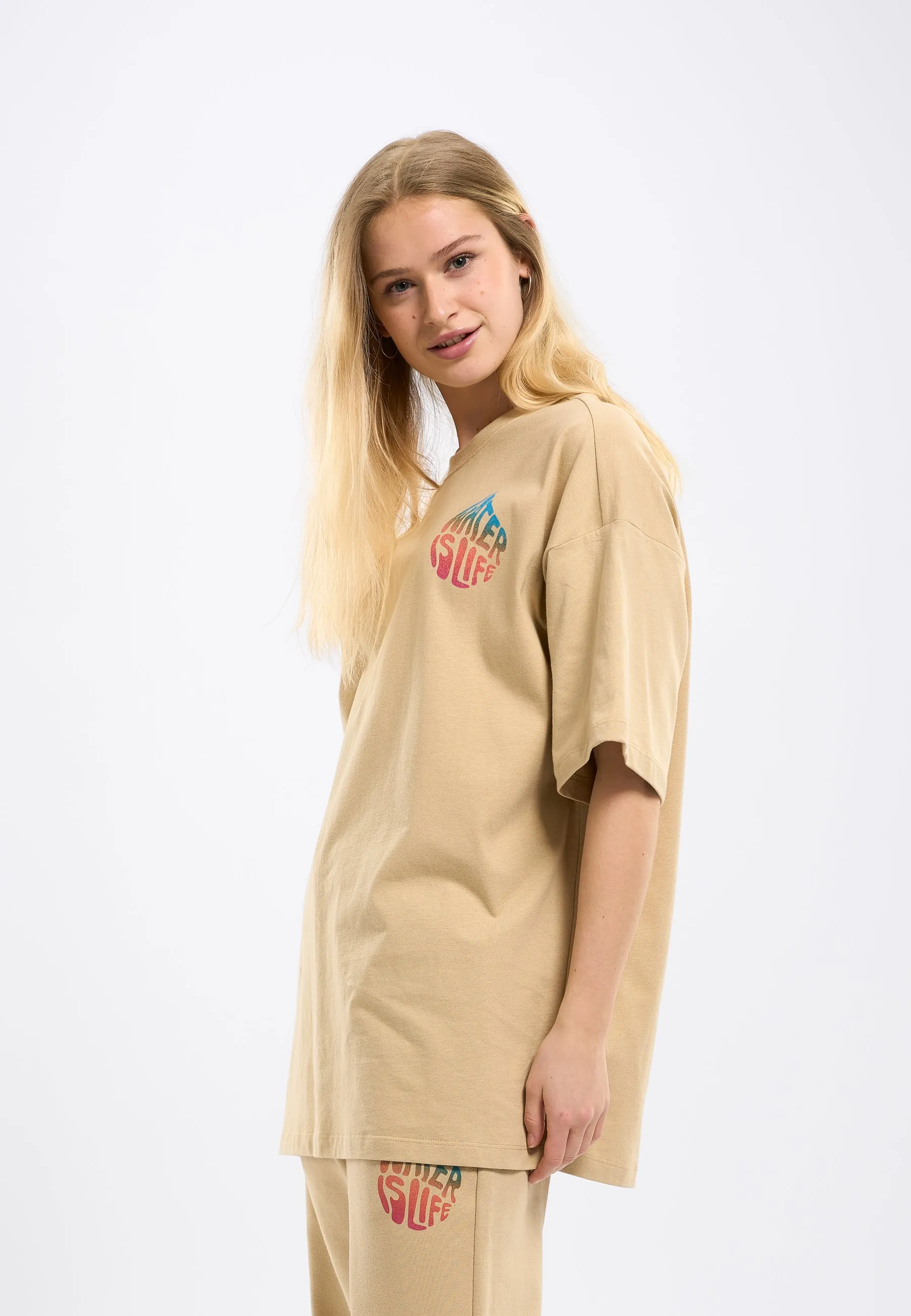 WATERAID Printed oversized t-shirt - Safari