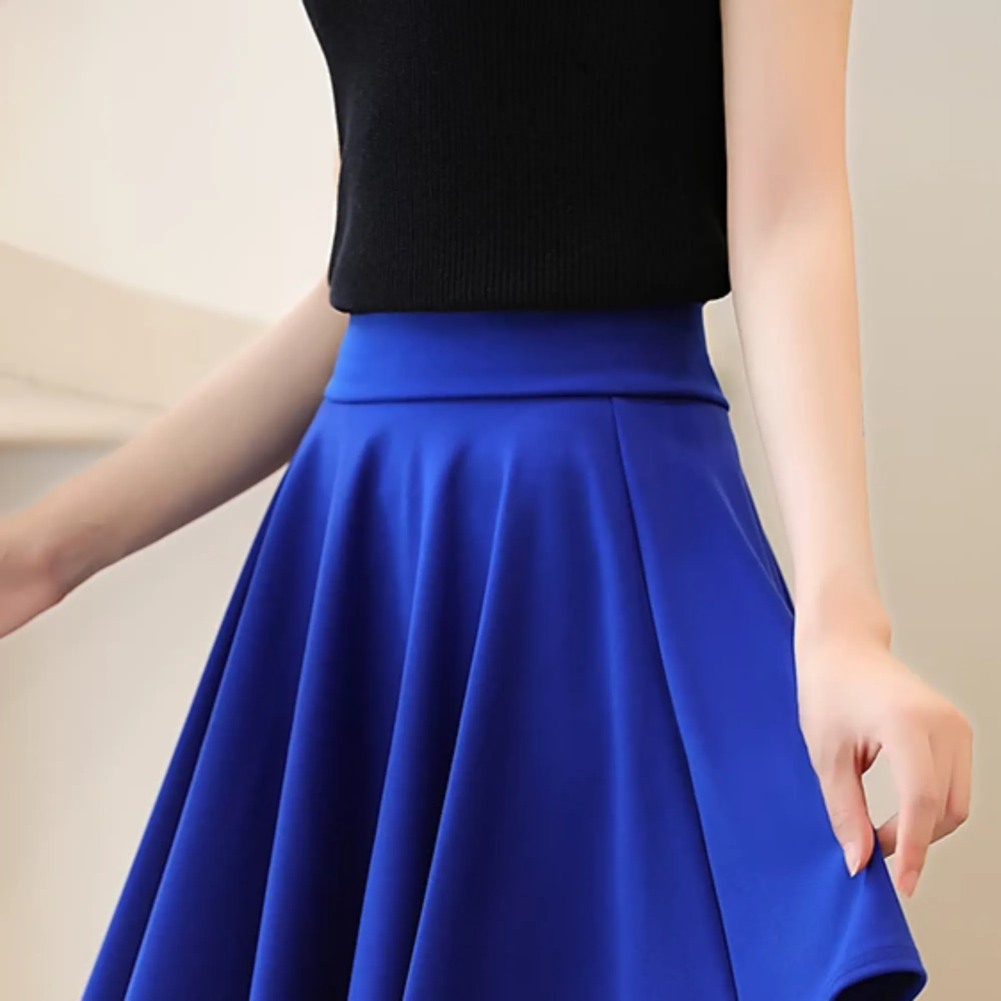 Women's Casual High-Waist A-Line Mini Skirt Shorts
