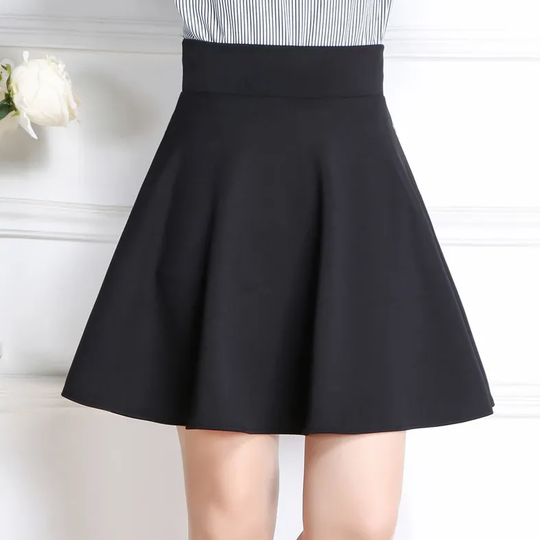 Women's Casual High-Waist A-Line Mini Skirt Shorts