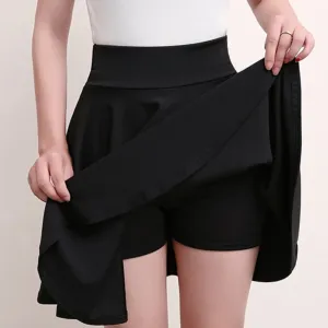 Women's Casual High-Waist A-Line Mini Skirt Shorts