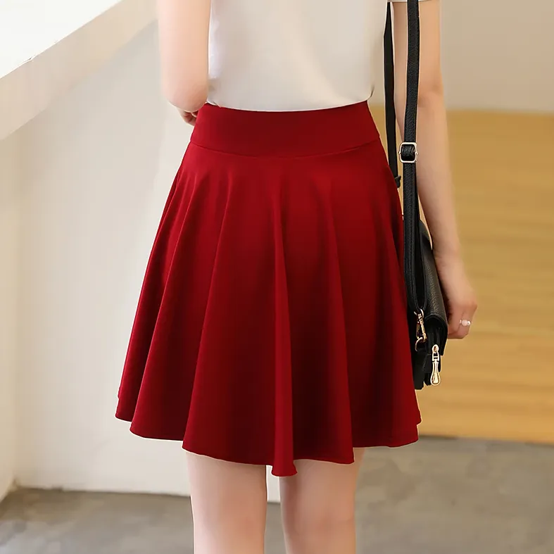 Women's Casual High-Waist A-Line Mini Skirt Shorts
