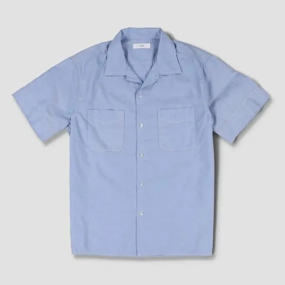 Yarn Dye Oxford Camp Shirt (Blue)