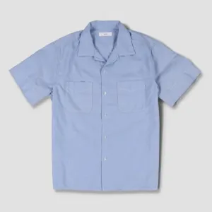 Yarn Dye Oxford Camp Shirt (Blue)